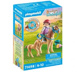 PLAYMOBIL HORSES OF WATERFALL - ENFANT AVEC PONEYS #71498 (0624)